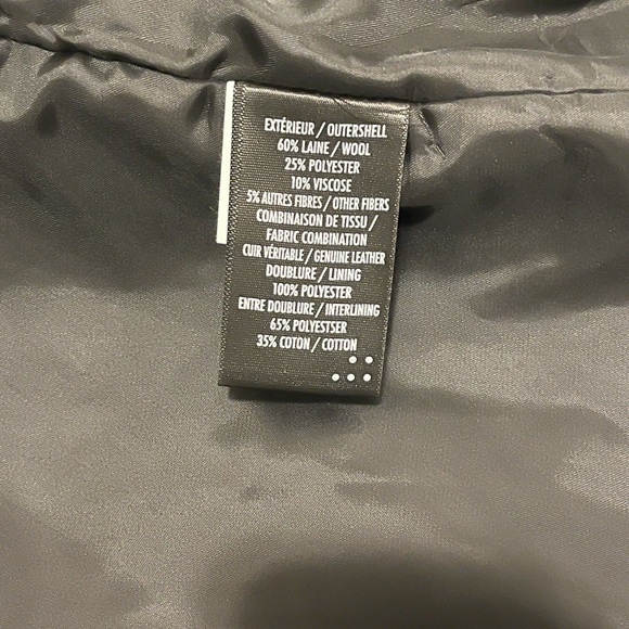 GREEN 60% WOOL - MIXED MATERIAL STYLE WOOL COAT WITH PLEATHER & ZIP DETAIL - Picture 9 of 9